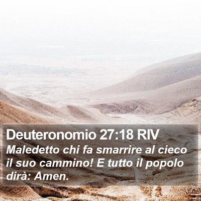 Deuteronomio 27:18 RIV Bible Verse Image