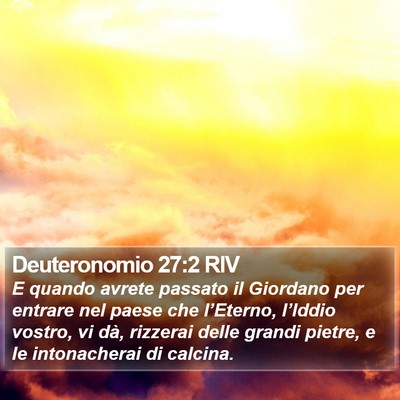 Deuteronomio 27:2 RIV Bible Verse Image