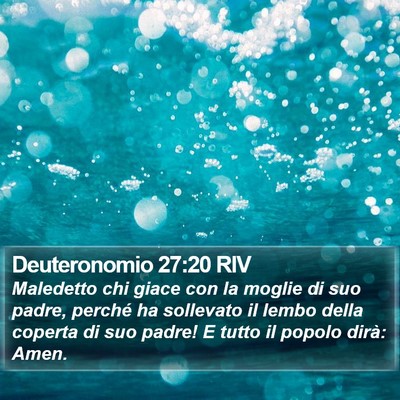 Deuteronomio 27:20 RIV Bible Verse Image