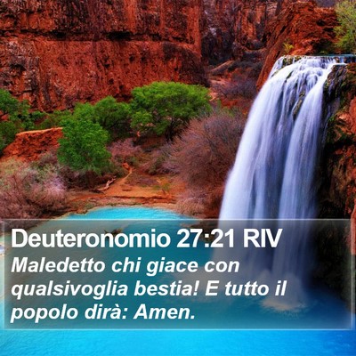 Deuteronomio 27:21 RIV Bible Verse Image
