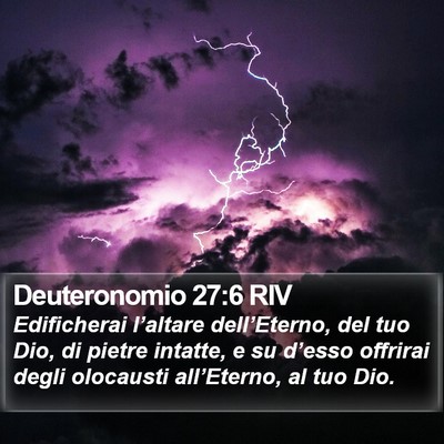 Deuteronomio 27:6 RIV Bible Verse Image