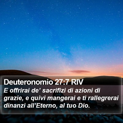 Deuteronomio 27:7 RIV Bible Verse Image