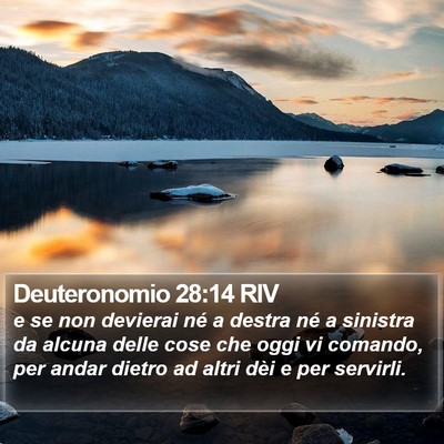 Deuteronomio 28:14 RIV Bible Verse Image