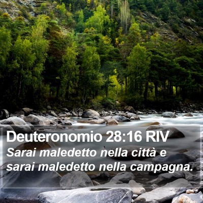 Deuteronomio 28:16 RIV Bible Verse Image