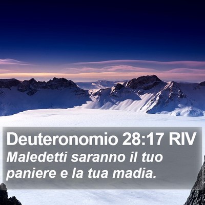 Deuteronomio 28:17 RIV Bible Verse Image