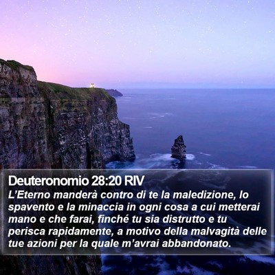 Deuteronomio 28:20 RIV Bible Verse Image