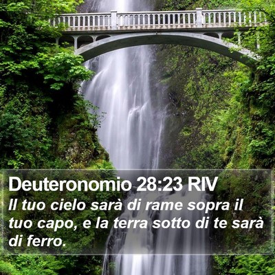 Deuteronomio 28:23 RIV Bible Verse Image