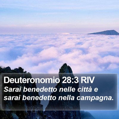 Deuteronomio 28:3 RIV Bible Verse Image