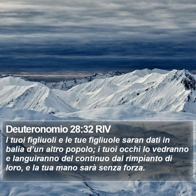 Deuteronomio 28:32 RIV Bible Verse Image