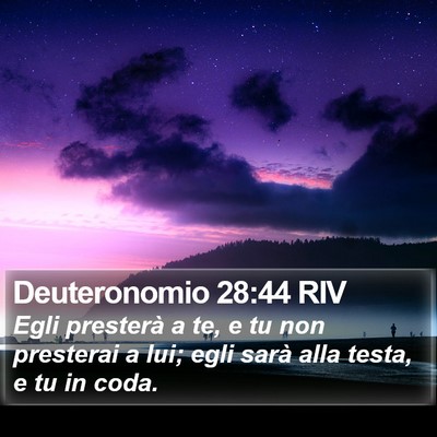 Deuteronomio 28:44 RIV Bible Verse Image
