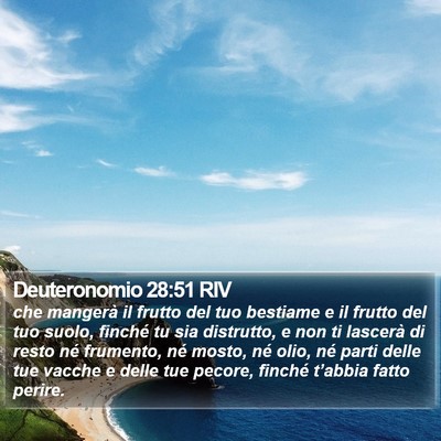 Deuteronomio 28:51 RIV Bible Verse Image