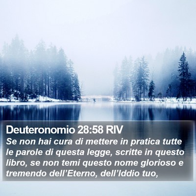 Deuteronomio 28:58 RIV Bible Verse Image