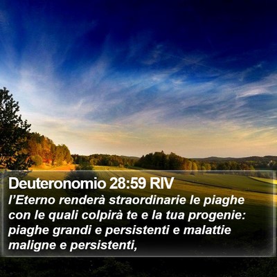 Deuteronomio 28:59 RIV Bible Verse Image