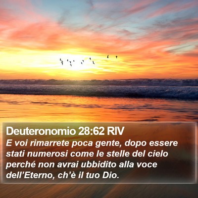 Deuteronomio 28:62 RIV Bible Verse Image