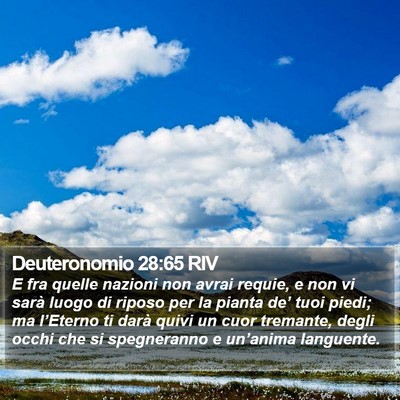 Deuteronomio 28:65 RIV Bible Verse Image