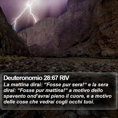 Deuteronomio 28:67 RIV Bible Verse Image