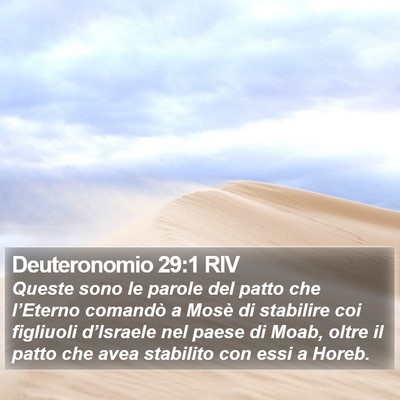 Deuteronomio 29:1 RIV Bible Verse Image