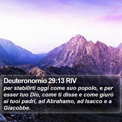 Deuteronomio 29:13 RIV Bible Verse Image