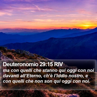 Deuteronomio 29:15 RIV Bible Verse Image