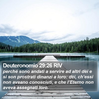 Deuteronomio 29:26 RIV Bible Verse Image