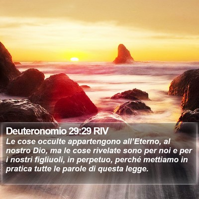 Deuteronomio 29:29 RIV Bible Verse Image