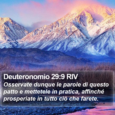 Deuteronomio 29:9 RIV Bible Verse Image