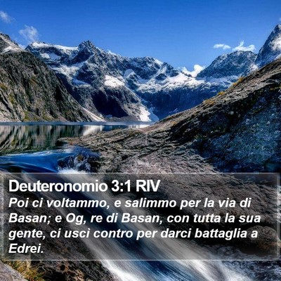 Deuteronomio 3:1 RIV Bible Verse Image