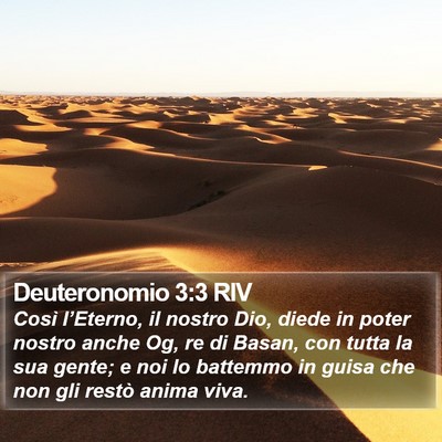 Deuteronomio 3:3 RIV Bible Verse Image