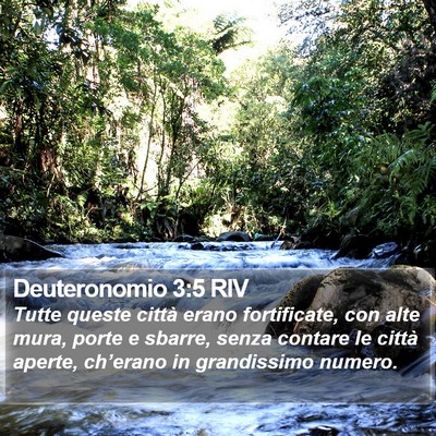Deuteronomio 3:5 RIV Bible Verse Image