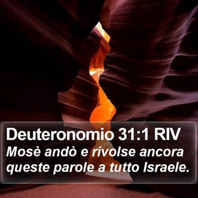 Deuteronomio 31:1 RIV Bible Verse Image