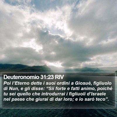 Deuteronomio 31:23 RIV Bible Verse Image