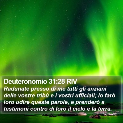 Deuteronomio 31:28 RIV Bible Verse Image