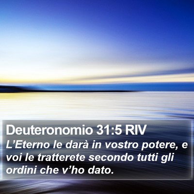 Deuteronomio 31:5 RIV Bible Verse Image