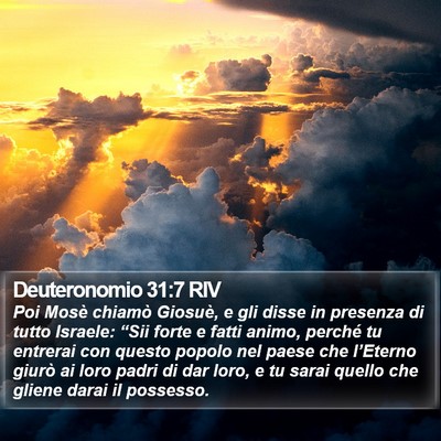 Deuteronomio 31:7 RIV Bible Verse Image