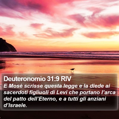 Deuteronomio 31:9 RIV Bible Verse Image