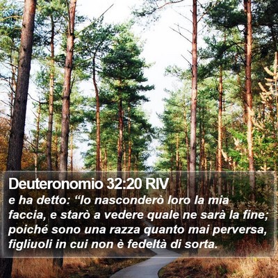 Deuteronomio 32:20 RIV Bible Verse Image