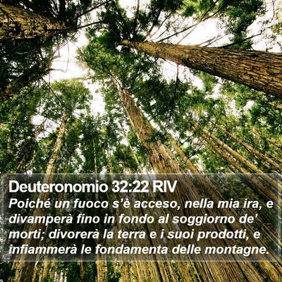 Deuteronomio 32:22 RIV Bible Verse Image