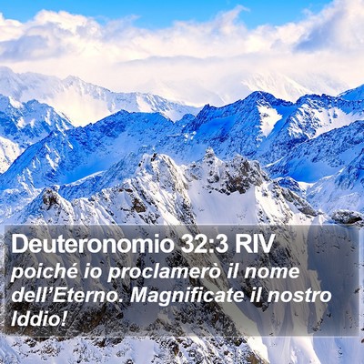 Deuteronomio 32:3 RIV Bible Verse Image