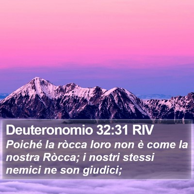 Deuteronomio 32:31 RIV Bible Verse Image