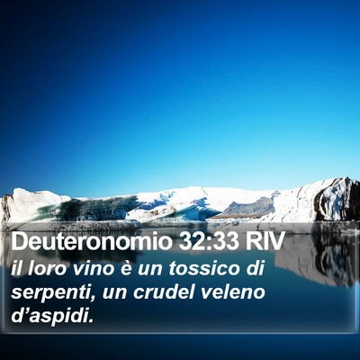 Deuteronomio 32:33 RIV Bible Verse Image
