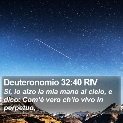 Deuteronomio 32:40 RIV Bible Verse Image