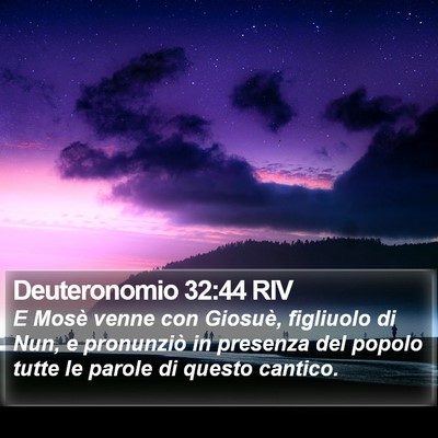 Deuteronomio 32:44 RIV Bible Verse Image
