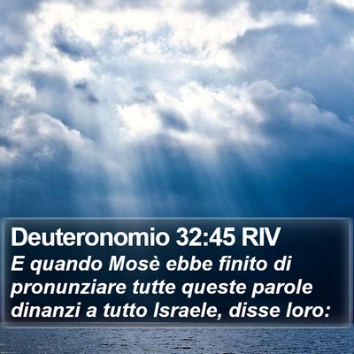 Deuteronomio 32:45 RIV Bible Verse Image