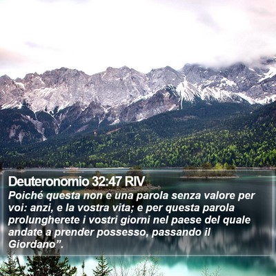 Deuteronomio 32:47 RIV Bible Verse Image