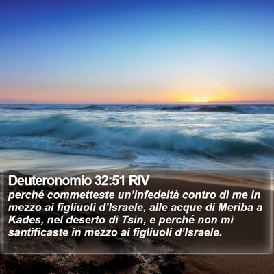 Deuteronomio 32:51 RIV Bible Verse Image