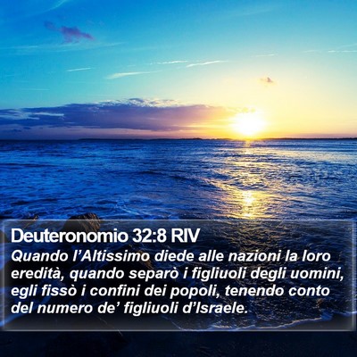 Deuteronomio 32:8 RIV Bible Verse Image