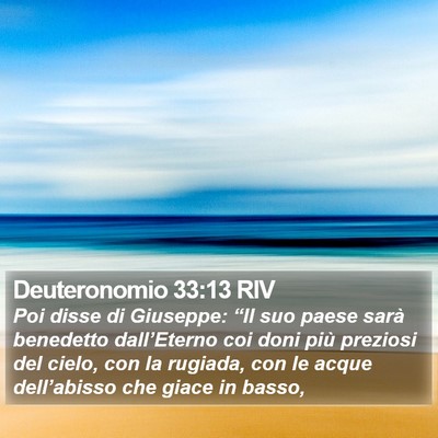 Deuteronomio 33:13 RIV Bible Verse Image