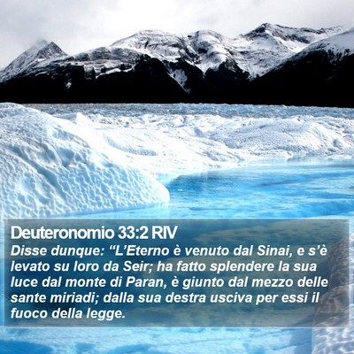 Deuteronomio 33:2 RIV Bible Verse Image