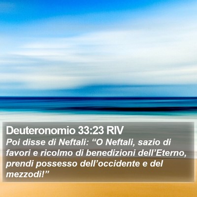 Deuteronomio 33:23 RIV Bible Verse Image