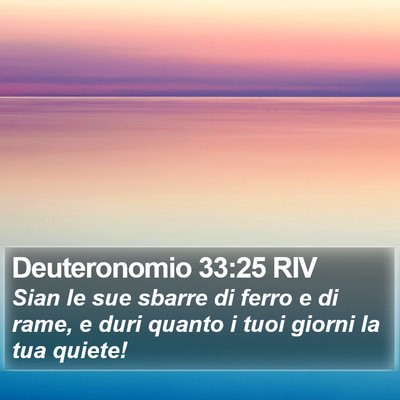 Deuteronomio 33:25 RIV Bible Verse Image